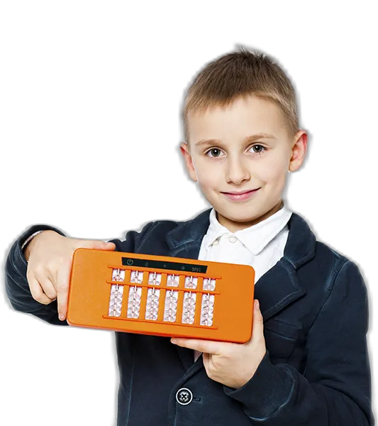 kid with eabacus
